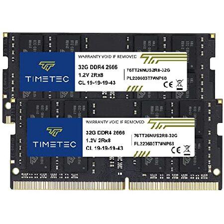 Timetec 64GB キット(2x32GB) DDR4 2666MHz PC4-21300 No...