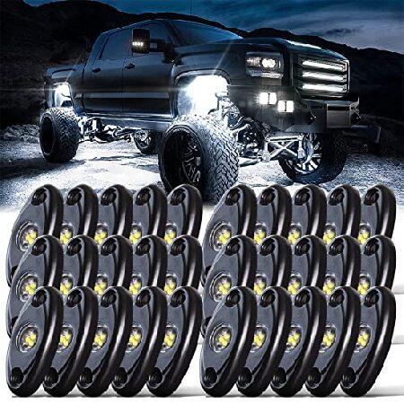 【平行輸入品】LEDMIRCY LED R1 Rock Lights White 30PCS for...
