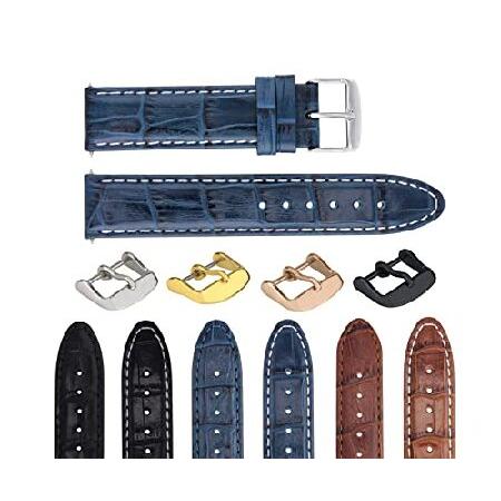 【平行輸入品】腕時計パーツ 互換品 18-19-20-22-24mm Genuine Leather...