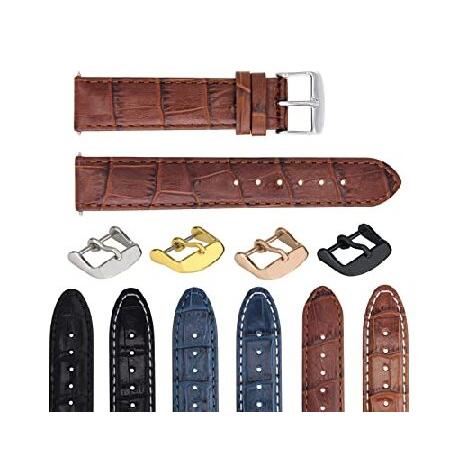 【平行輸入品】腕時計パーツ 互換品 18-19-20-22-24mm Genuine Leather...