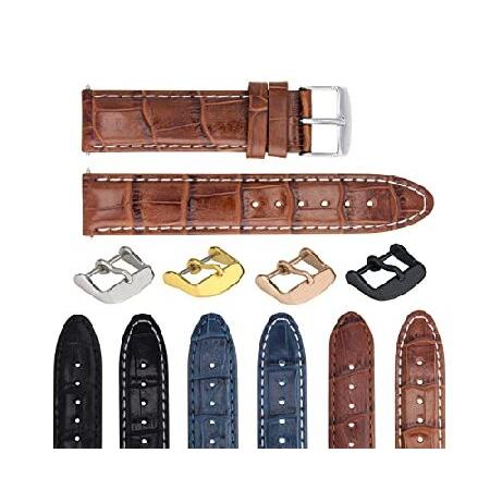 【平行輸入品】腕時計パーツ 互換品 18-19-20-22-24mm Genuine Leather...