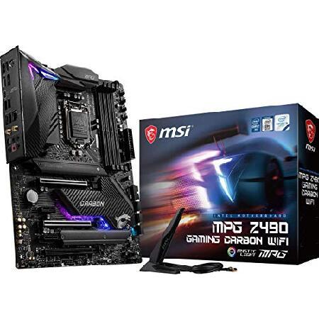 MSI MPG Z490 ゲーミングカーボン WiFi ゲーミングマザーボード (ATX, 第10世...