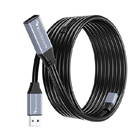【平行輸入品】BlueRigger USB 3.0延長ケーブル (32フィート、アクティブ、5Gbp...