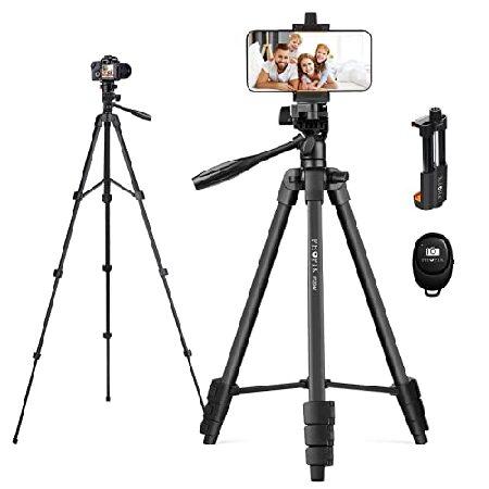 【平行輸入品】PHOPIK Phone Tripod 55 inches, Aluminum Tra...
