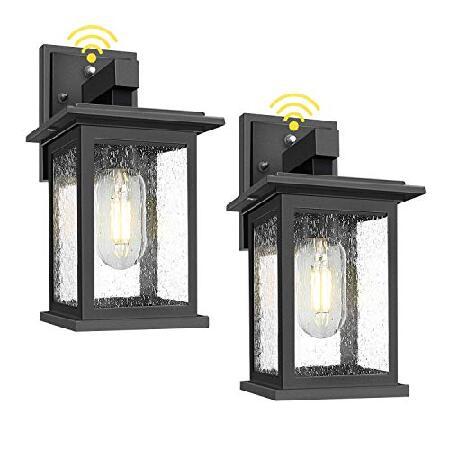 【平行輸入品】2-Pack Dusk to Dawn Sensor Outdoor Wall Lan...