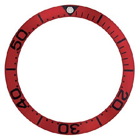 【平行輸入品】腕時計パーツ 互換品 Replacement Bezel Insert Red Wit...