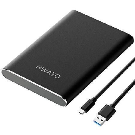 【平行輸入品】HWAYO 320GB ポータブル外付けハードドライブ USB3.1 Gen 1 Ty...