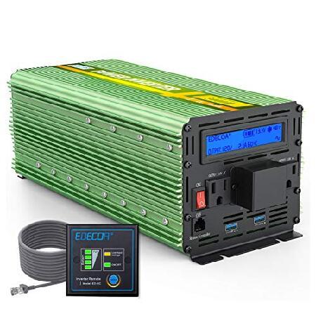 【平行輸入品】EDECOA パワーインバータ 19-3000W 自動車用　インバーター、コンバーター