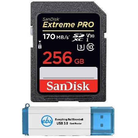 【平行輸入品】SanDisk Extreme Pro 256GB SD Card SDXC UHS-...