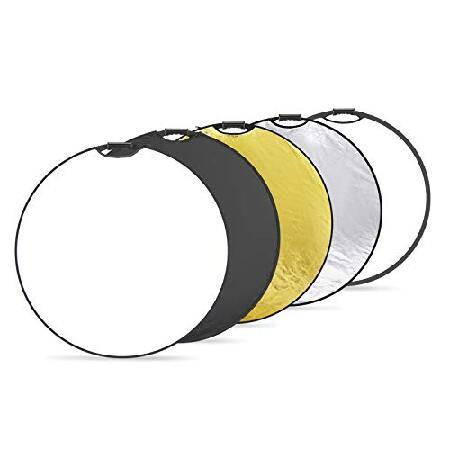 【平行輸入品】NEEWER 32インチ/80cm ライトリフレクター ライトディフューザー 5in1...