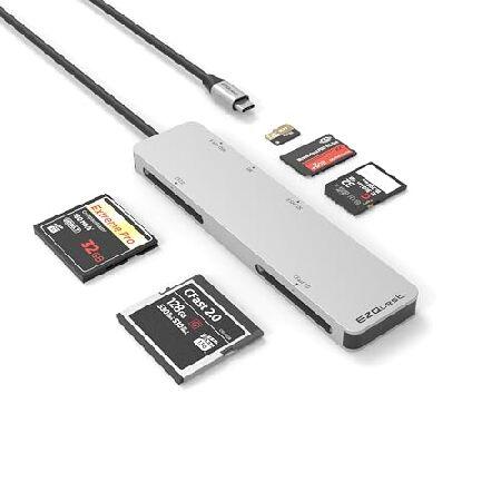 EZQuest USB-C CFast 2.0 カードリーダー 5ポート UHS II SD/Mic...