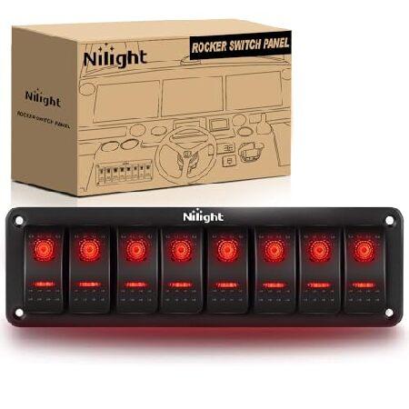 【平行輸入品】Nilight 8 Gang Rocker Switch Panel 5Pin On ...