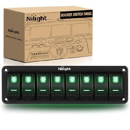 【平行輸入品】Nilight 8 Gang Rocker Switch Panel 5Pin On ...