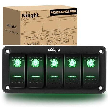 【平行輸入品】Nilight 5 Gang Rocker Switch Panel 5Pin On ...
