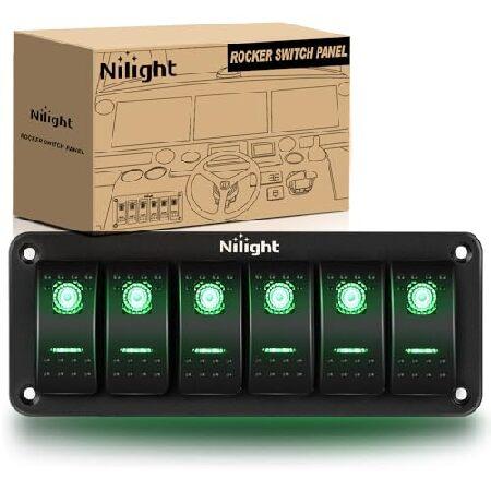 【平行輸入品】Nilight 6 Gang Rocker Switch Panel 5Pin On ...