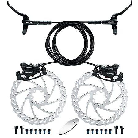 【平行輸入品】RUJOI Bike Disc Brake Kit, Hydraulic Disc B...