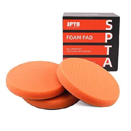 【平行輸入品】SPTA オレンジミディアムカットパッド バフ研磨パッド 3個 6.5インチ 150m...