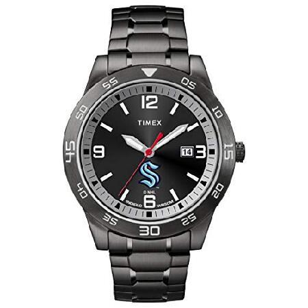 【平行輸入品】Timex NHL メンズ 42mm Acclaim 腕時計, シアトル・クラーケン
