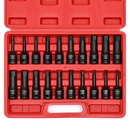 【平行輸入品】MIXPOWER 1/2インチ ドライブ マスターインパクト六角ビットセット 六角ドラ...