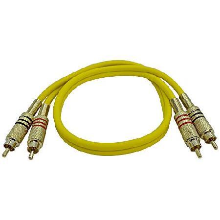【平行輸入品】Seismic Audio RCA SAPRCA2-YW イエロー