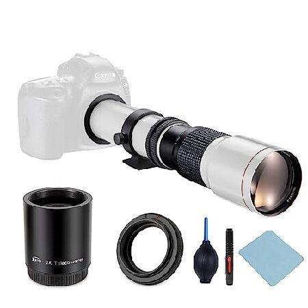 【平行輸入品】JINTU 500mm/1000mm f/8 手動望遠レンズ Canon SLR 20...