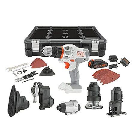 【平行輸入品】BLACK+DECKER コンボキット BDCDMT1206KITWC ルーター、ミニ...