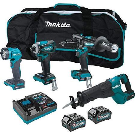 【平行輸入品】Makita コンボキット GT401M1D1 電動ドリル、ドライバー、レンチ