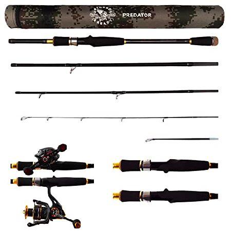 【平行輸入品】Rigged and Ready Predator ベイトキャスター スピン トラベル...