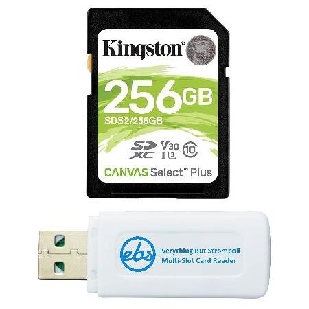 Kingston 256GB SDメモリーカード キャンバス セレクト プラス SDXCカード カメ...