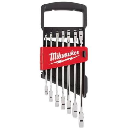 【平行輸入品】Milwaukee 48229506 ラチェット式コンビネーションレンチ7点セット メ...