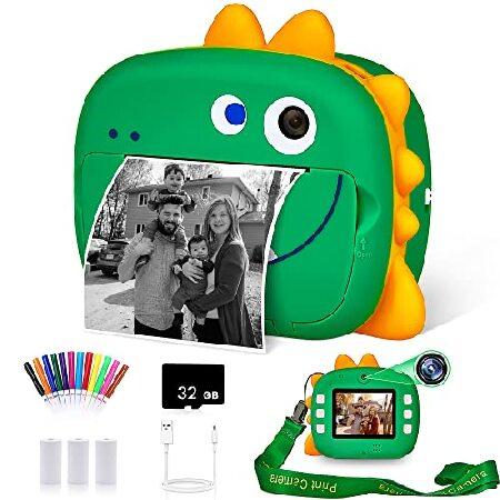 WQ Camera for Kids, Instant Print Camera with 32GB...