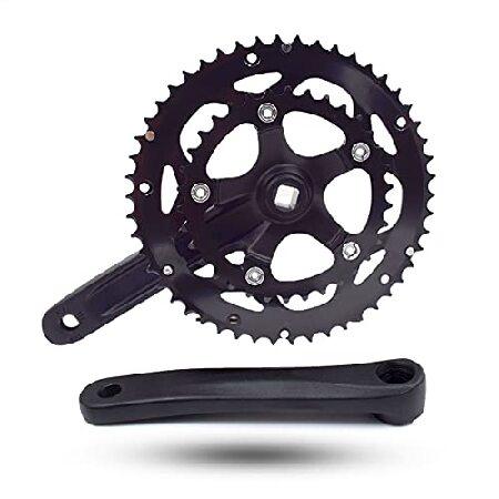 【平行輸入品】ドリフトマニアック 自転車クランクセット 50/34T 52/42T 110BCD ス...