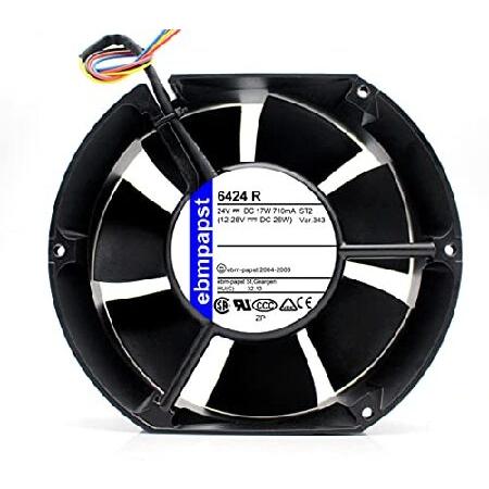 【平行輸入品】6424R 24VDC 17W 710mA 172x150x51mm axial Fa...