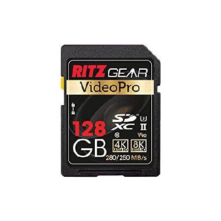 【平行輸入品】V90 SD Card UHS-II 128GB SDXC Memory Card U...