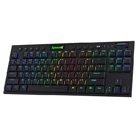 【平行輸入品】Redragon K621 Horus TKL ワイヤレスRGB メカニカルキーボード...