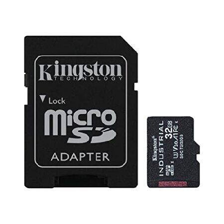 Kingston Industrial 32GB microSDHC C10 A1 pSLC カード...