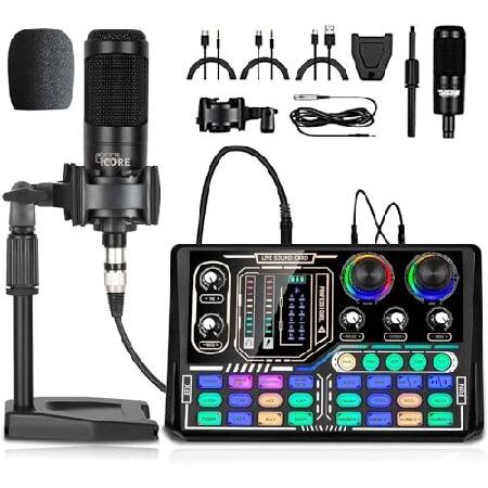 Podcast Equipment Bundle, Sound Card,Sound Board,P...