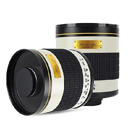 JINTU 500mm F6.3 MF Mirror Telephoto Lens Compatib...