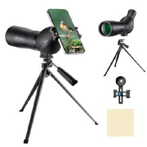 【平行輸入品】K＆F Concept 20-60x60 ターゲットシューティング用スポッティングスコープ 防水スポッタースコープ 三脚＆電話アダ