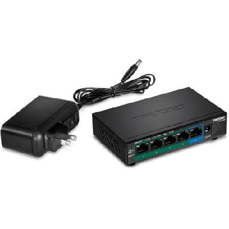 【平行輸入品】TRENDnet 5-Port Gigabit PoE+ Switch, 32W Po...
