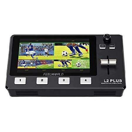【平行輸入品】Feelworld L2 Plus 5.5インチ LCD マルチカメラ ビデオ ミキサ...