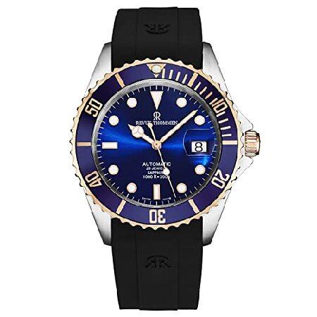 【平行輸入品】Revue Thommen Men's 'Diver' Blue Dial Black...