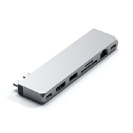 Satechi USB-C Proハブ Max 8in2 (シルバー) USB4 USB-A/Cデー...