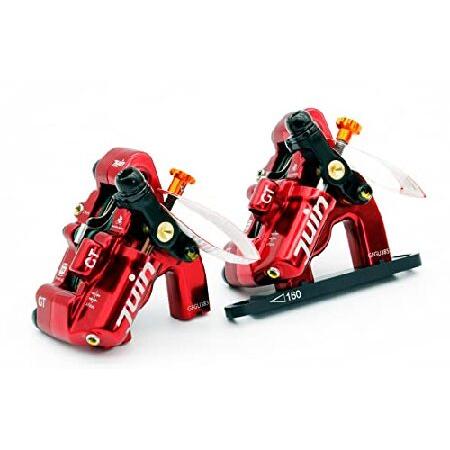 【平行輸入品】Juin Tech GT-F 4ピストンケーブル作動油圧自転車ディスクブレーキキャリパ...