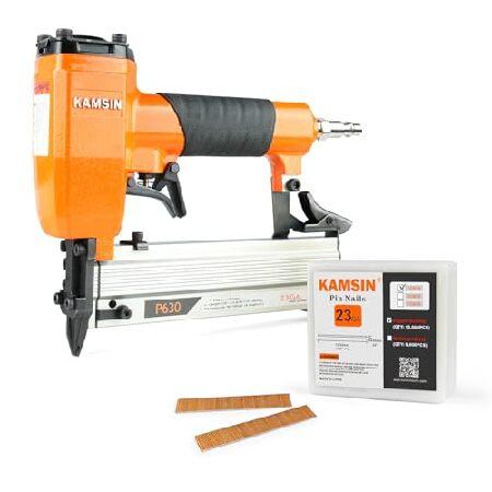 【平行輸入品】KAMSIN P630 23ゲージ空気圧ヘッドレスピンネイラーキット 10,000個の...