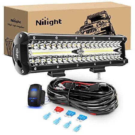 【平行輸入品】Nilight 12Inch 300W LED Light Bar Triple Ro...