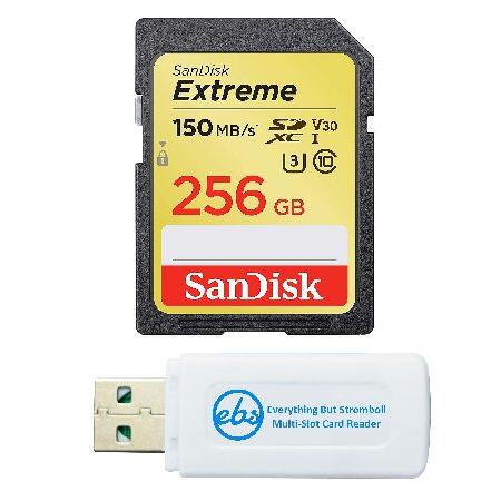 SanDisk 256GB Extreme SDXC UHS-I Card Works with C...