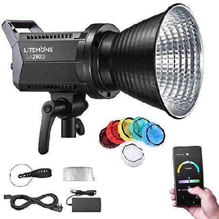 【平行輸入品】Godox LA200D/200Bi、昼光色/バイカラービデオライト、CRI 96+、...