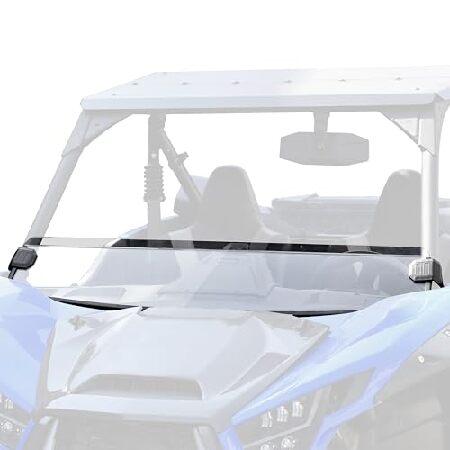 【平行輸入品】SAUTVS クリア ミッドハーフフロントガラス Kawasaki Teryx KRX...