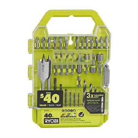 【平行輸入品】リョービ(RYOBI) ドリル＆インパクトドライブセット 40個 A98401